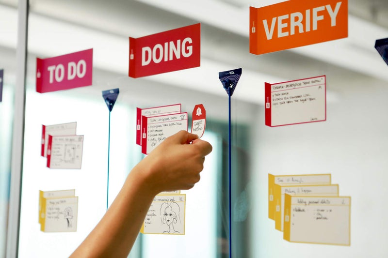PATboard Scrum Board and Kanban Board - IMPEDIMENTcards to Mark impediments - with nanocupsÂ® for Glass - Set of 8 - Image 5